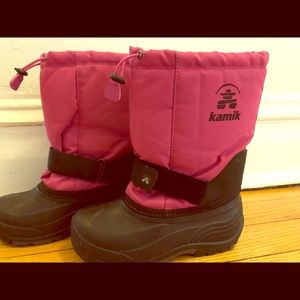 Pink Kamik snow boots